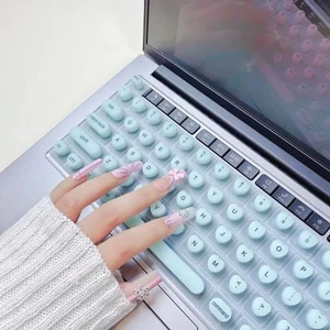 Easy Typing Keyboard Protector Cover Silicone Keys Keycaps for Long Nails - Afbeelding 1 van 15
