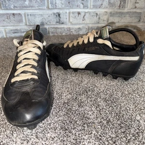 Rare Vintage 70's Black White Rubber Puma Multi Sport Size 10 - Picture 1 of 9