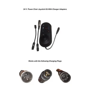 Controlador de joystick eléctrico para silla de ruedas 4 pines cable Air Hawk plegable y listo, con adaptador - Imagen 1 de 10