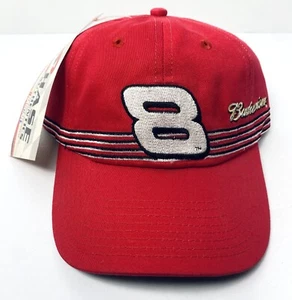 Vintage DALE EARNHARDT JR Hat 8 Chase Authentics Cap Bud NASCAR 90s 2000 NWT - Picture 1 of 18