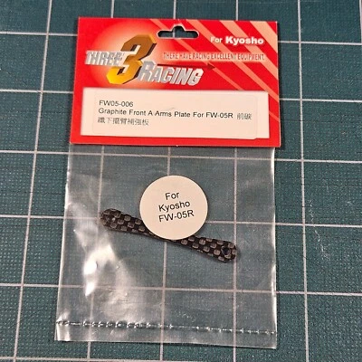 3 Racing Front Graphite A Arms Plate For Kyosho FW-05R (FW05-006) - Image 1 of 4