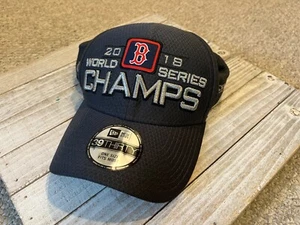 Boston Red Sox 2018 World Series Champs New Era 39Thirty Baseball Cap Hat OSFA - Picture 1 of 8