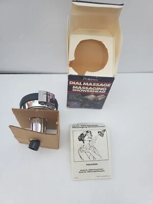 VTG 1987 Pollenex Dial Massage Massaging Shower head 4 Settings New Open Box USA - Image 1 of 4