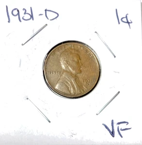 1931-D Wheat Penny VF Better Date and Mint Mark. High Quality. 13.50 - Picture 1 of 4