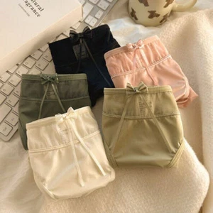 5 Packs Lot Sexy Underwear Bow Lingeries Womens Satin Panties Briefs Sheer Mesh - Picture 1 of 17