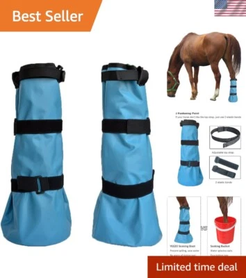 Juego completo de botas de tratamiento de casco con almohadilla de EVA - Ideal para todas las razas equinas Foto 1 de 4