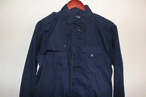 NEW Mens Monarchy Collection Button Down Dress Shirt - Size Medium - Navy Blue - Picture 1 of 6