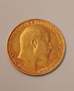 Edward VII 1903 gold half sovereign coin, NICE condition