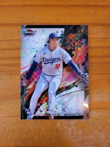 2024 Topps Finest Checkerboard #50 Yoshinobu Yamamoto Rookie Card RC Dodgers - Bild 1 von 1