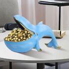 Whale Statue, Resin Whale Figurine Fun Candy Dish Key Bowl for Entryway6767
