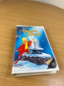 The Sword in the Stone Walt Disney (VHS-1993) Rare Black Diamond Clamshell Case - Picture 1 of 7