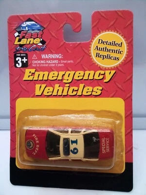  Welly - Emergency / Chevy Caprice - Red & White - Fire Dept - Model Car x1 - Image 1 of 4