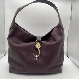 Dooney & Bourke Archives Pebble Logo Lock Large Sac Plum Wine - Picture 1 of 16