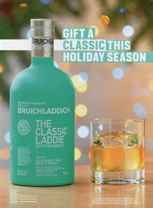 BRUICHLADDICH WHISKY AD #01 RARE 2022 "GIFT A CLASSIC THIS HOLIDAY SEASON" - Picture 1 of 2