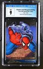 1995 Fleer Ultra Spiderman Power and Responsibility #93, Gold Foil, CGC Graded 9