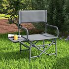 Folding Camping Chair Directors Chair With Side Table And Cup Holder