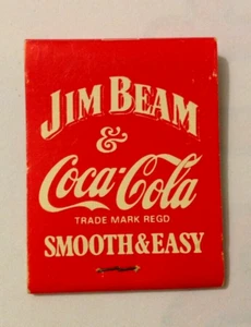 VINTAGE JIM BEAM & COCA COLA MATCH BOOK - 1970's / 80's RARE - EX CONDITION - Picture 1 of 5