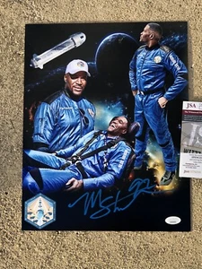 MICHAEL STRAHAN SIGNED 11X14 SPACE FLIGHT COLLAGE PHOTO GIANTS FOOTBALL JSA COA - Picture 1 of 7
