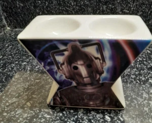 Dr Who Dalek & Cyberman Decorated Ceramic Egg Cup - Double Egg - Picture 1 of 6