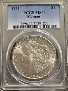 1921 $1 Morgan Silver Dollar - Picture 1 of 4