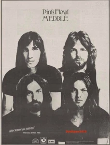 1972 Pink Floyd “Meddle" Album Release Music Industry Promotional Reprint Ad - Picture 1 of 1