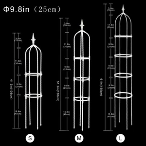 Climbing Vines and Flowers Stands Tower Obelisk Garden Trellis Plant Support New - Picture 1 of 23