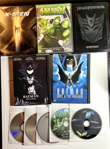 Superhero DVD Lot (5) Hulk Batman X-Men Transformers - Picture 1 of 2