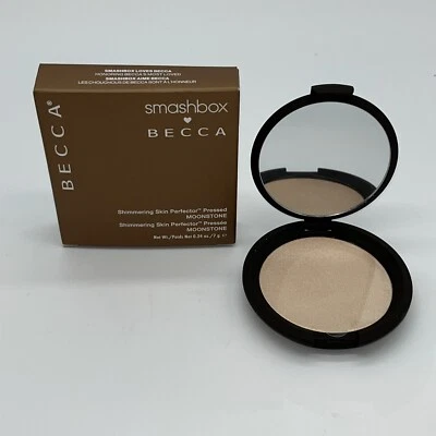 SMASHBOX X BECCA Shimmering Skin Perfector Pressed MOONSTONE 0.24 oz ~ 7 g NEW - Image 1 of 4