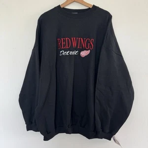 NUEVA Sudadera De Colección Años 90 Logo 7 Detroit Red Wings Cuello Redondo Para Hombres XXXL 3XL EE. UU. - Imagen 1 de 11