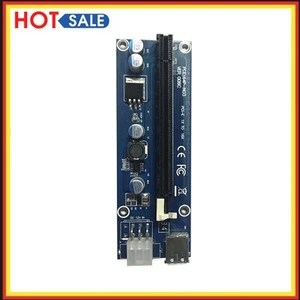 USB 3.0 PCI-E Express 1x Extender Riser Card Adapter 6PIN Power Cable - Bild 1 von 8