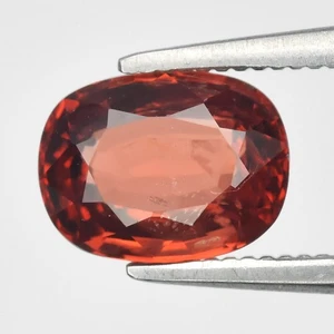 💎 1.08ct 6.8x5.2mm Oval Natural Pinkish Orange Pyrope Garnet - Tanzania Gem - Picture 1 of 4