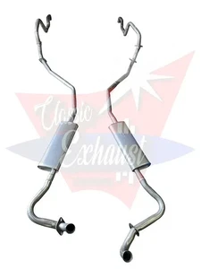 1966 BUICK RIVIERA DUAL EXHAUST SYSTEM, ALUMINIZED WITHOUT RESONATORS - Picture 1 of 1