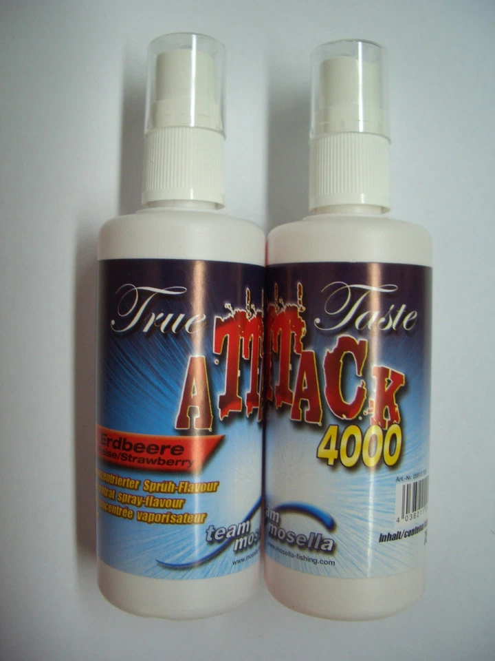 Mosella True Taste Attack 4000 Erdbeere, 75 ml, Sprühflasche Lockstoffe Aroma - Bild 1 von 1