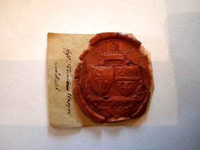 Antikes Original Familien-Wappen Wachs-,Lack-Siegel - Bild 1 von 4