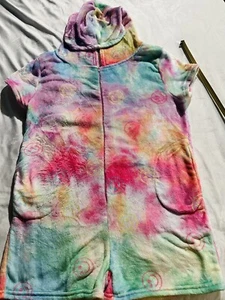 Iscream Size  14 Girl's Romper, Multicolor Happy Face, Sleep Wear, Cozzy - Picture 1 of 8