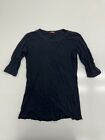 Zooey Womens Black Long Sleeve Shirt Size XL