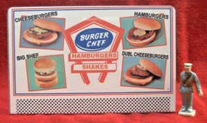 BURGER CHEF ""OPCIONES"" _ #84B ESCALA O/S CARTELERA DE METAL - Imagen 1 de 3