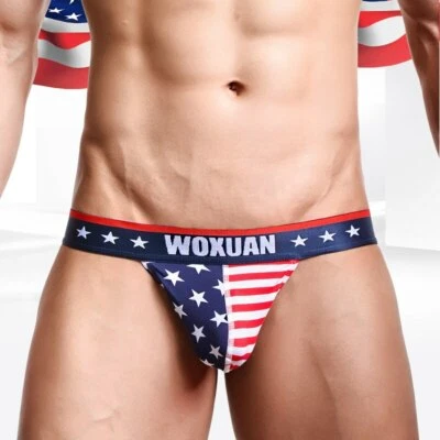 Mens Underwear Low Rise High Leg Briefs Shorts U Convex Pouch Camouflage Printed - Image 1 of 4