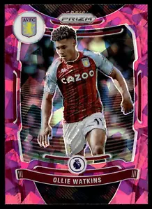 2021-22 Panini Prizm Premier League #135 Ollie Watkins Prizms Ghiaccio Rosa - Foto 1 di 2