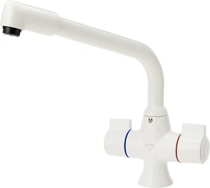 Deva SMS172/005 Sauris Mono Kitchen Sink Mixer Tap with White Finish - Picture 1 of 12