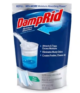 DampRid Moisture Absorber Refill, Pure Linen Scent 44 Oz. Bag - Picture 1 of 11