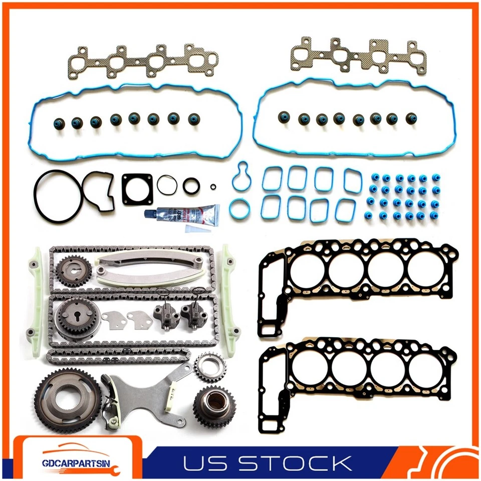 Conjunto de junta de cabeça bomba de água corrente de temporização para Nissan Frontier Pathfinder 4.0L 2009 - Imagem 1 de 1