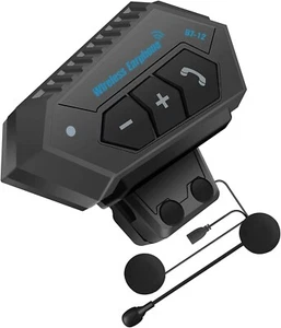 BT12S Motorcycle Helmet Bluetooth Headset, Hands-free Calling, Anti-interference - Picture 1 of 11