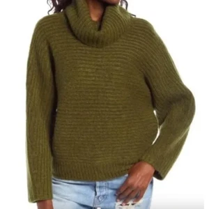 Leith Dolman Rollkragenpullover Grün Größe S - Bild 1 von 4