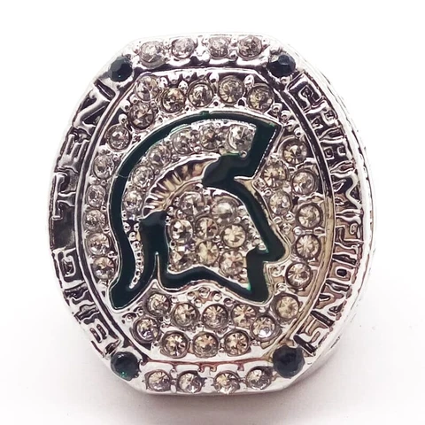 2013 Michigan State Spartans University Ring Championship Rings Silver Plated Cover
