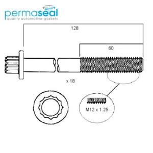 Head Bolt Set FOR Toyota Granvia Hiace Hilux Landcruiser Prado 93-06 1KZ-TE 3.0L - Picture 1 of 1