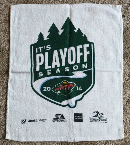 MN Minnesota Wild Rally Towel - 2014 Playoffs - Round 1 vs Colorado Avalance Cover