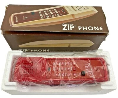 VINTAGE Zip Phone by Webcor AVON CALLING Advertising Model 727 RED Free Shipping - Image 1 of 4