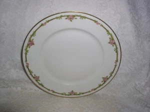 Plato de cena Theodore Haviland Limoges France Schleiger 618 oro rosa - Imagen 1 de 4