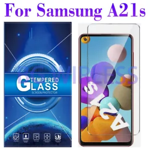 For Samsung Galaxy A21s Clear- 9H TEMPERED GLASS SCREEN PROTECTOR ,Case Friendly - Picture 1 of 8